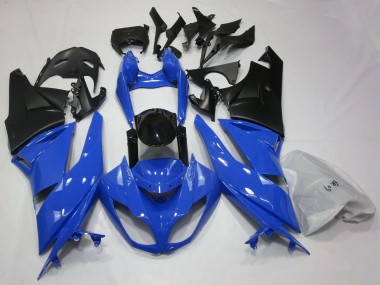 Comprar Carenados Moto Kawasaki ZX6R 2009-2012 - Azul Negro Brillante Negro Mate