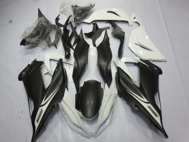 Comprar Carenados Moto Kawasaki ZX6R 2013-2018 - Blanco Negro Mate