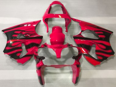 Comprar Carenados Moto Kawasaki ZX6R 2000-2002 - Rojo Negro Llama