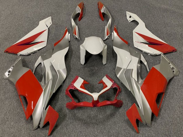 Comprar Carenados Moto Kawasaki ZX6R 2019-2022 - Blanco Plata Rojo
