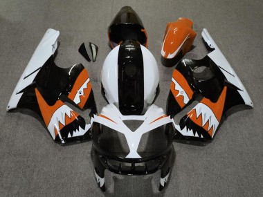 Comprar Carenados Moto Kawasaki ZX12R 2002-2006 - Naranja Negro Blanco Tiburón