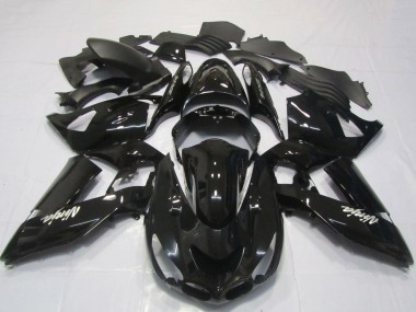 Comprar Carenados Moto Kawasaki ZX14R 2006-2011 - Negro Brillante Blanco Ninja