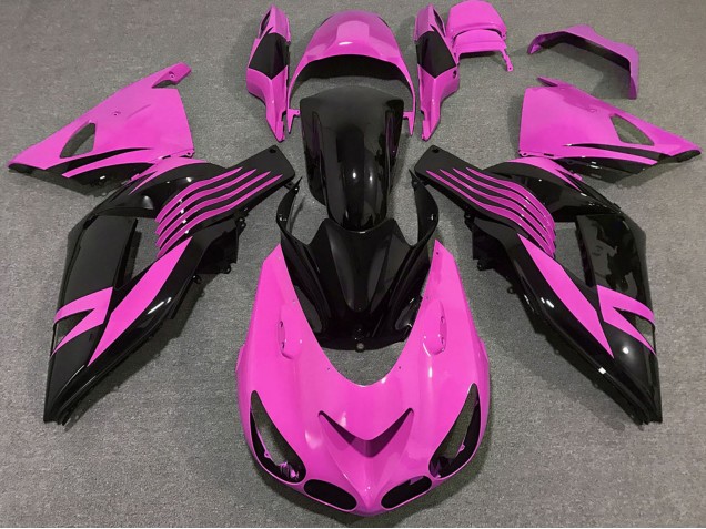 Comprar Carenados Moto Kawasaki ZX14R 2006-2011 - Rosa Negro Brillante