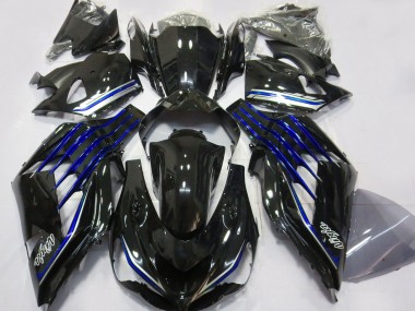 Comprar Carenados Moto Kawasaki ZX14R ZZR1400 2012-2024 - Negro Brillante Azul