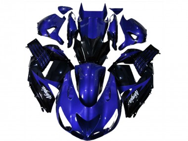 Comprar Carenados Moto Kawasaki ZX14R 2006-2011 - Azul Negro Brillante Blanco Ninja
