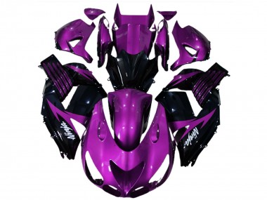 Comprar Carenados Moto Kawasaki ZX14R 2006-2011 - Púrpura Negro Brillante Blanco Ninja
