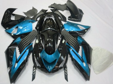 Comprar Carenados Moto Kawasaki ZX14R 2006-2011 - Azul Claro Negro Brillante