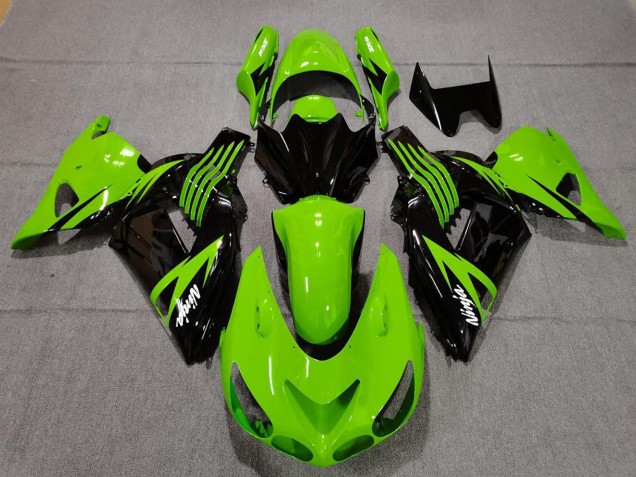 Comprar Carenados Moto Kawasaki ZX14R 2006-2011 - Verde Negro Brillante Blanco Ninja