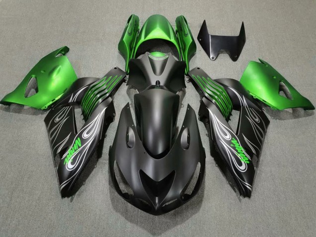Comprar Carenados Moto Kawasaki ZX14R 2006-2011 - Verde Negro Mate