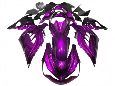 Comprar Carenados Moto Kawasaki ZX14R ZZR1400 2012-2024 - Púrpura Negro