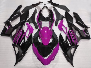 Comprar Carenados Moto Kawasaki Ninja 400 2018-2024 - Púrpura Negro Brillante Negro Mate OEM Estilo