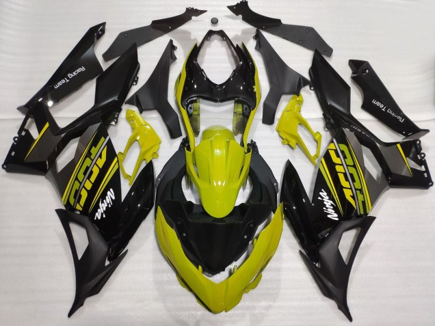 Comprar Carenados Moto Kawasaki Ninja 400 2018-2024 - Amarillo Negro Brillante Negro Mate OEM Estilo