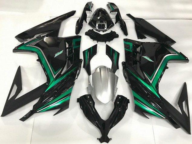 Comprar Carenados Moto Kawasaki Ninja 300 2013-2017 - Negro Brillante Verde Esmeralda