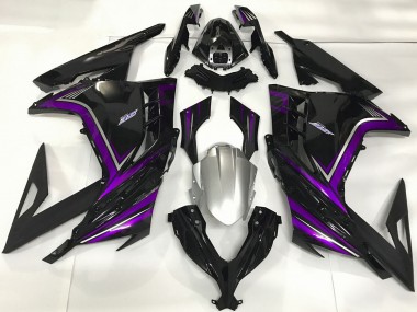 Comprar Carenados Moto Kawasaki Ninja 300 2013-2017 - Negro Brillante Púrpura