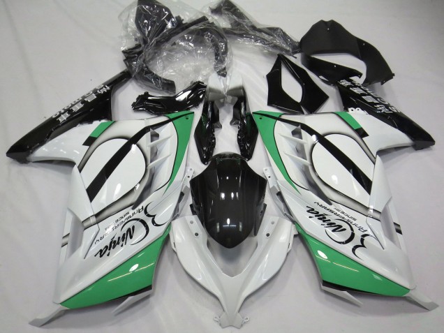 Comprar Carenados Moto Kawasaki Ninja 300 2013-2017 - Blanco Brillante Verde Negro