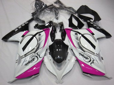 Comprar Carenados Moto Kawasaki Ninja 300 2013-2017 - Blanco Brillante Rosa Negro