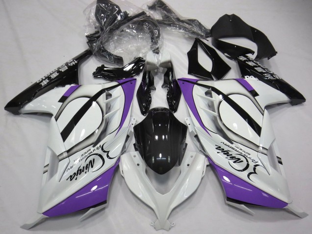 Comprar Carenados Moto Kawasaki Ninja 300 2013-2017 - Blanco Brillante Púrpura Negro