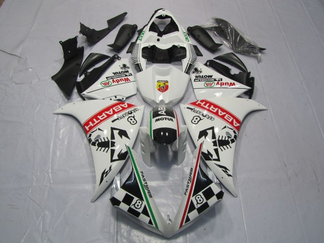 Comprar Carenados Moto Yamaha R1 2012-2014 - Blanco Rojo Verde Negro Abarth Wudy Motul