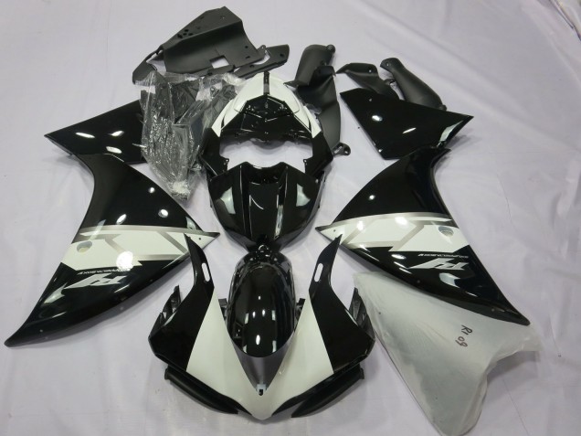 Comprar Carenados Moto Yamaha R1 2012-2014 - Negro Brillante Blanco Plata