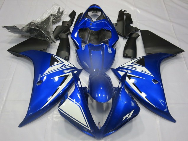 Comprar Carenados Moto Yamaha R1 2012-2014 - Azul Blanco Negro Mate
