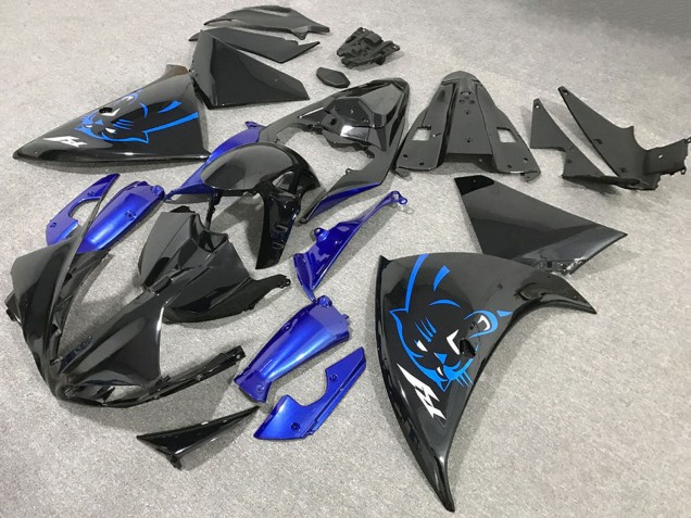 Comprar Carenados Moto Yamaha R1 2009-2011 - Negro Brillante Azul Panther