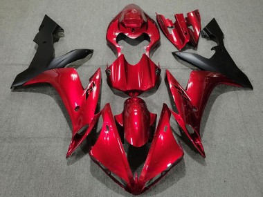 Comprar Carenados Moto Yamaha R1 2004-2006 - Rojo Caramelo Negro Mate
