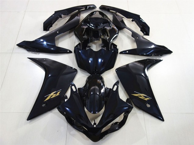 Comprar Carenados Moto Yamaha R1 2007-2008 - Negro Brillante Azul Oscuro Oro Calcomanía