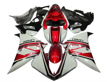 Comprar Carenados Moto Yamaha R1 2012-2014 - Blanco Rojo Negro Layerd Semakin Didepan