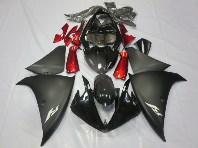 Comprar Carenados Moto Yamaha R1 2012-2014 - Negro Brillante Negro Mate Rojo