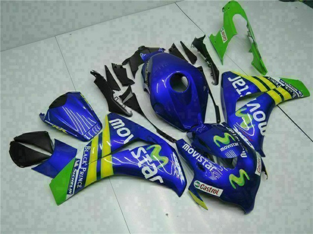 Comprar Carenados Moto Honda CBR1000RR 2008-2011 - Azul Amarillo Verde MoviStar Castrol