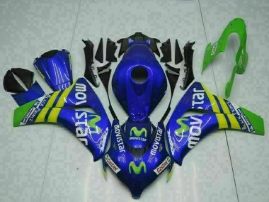 Comprar Carenados Moto Honda CBR1000RR 2008-2011 - Azul Amarillo Verde MoviStar Castrol