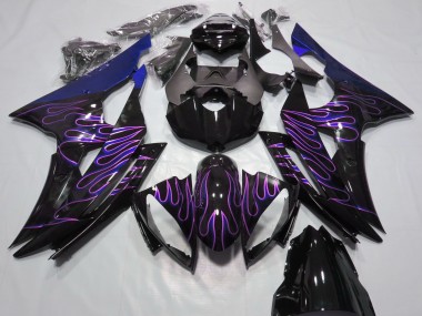 Comprar Carenados Moto Yamaha R6 2008-2016 - Azul Negro Brillante Púrpura Llama