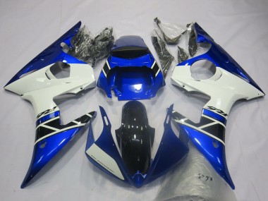 Comprar Carenados Moto Yamaha R6 2003-2004 - Azul Blanco Negro Brillante OEM Estilo