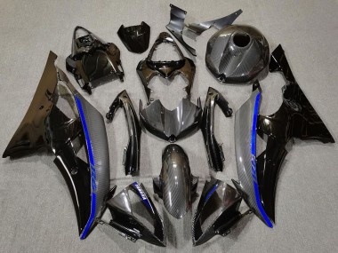 Comprar Carenados Moto Yamaha R6 2008-2016 - Negro Brillante FibraCarbono Estilo Azul