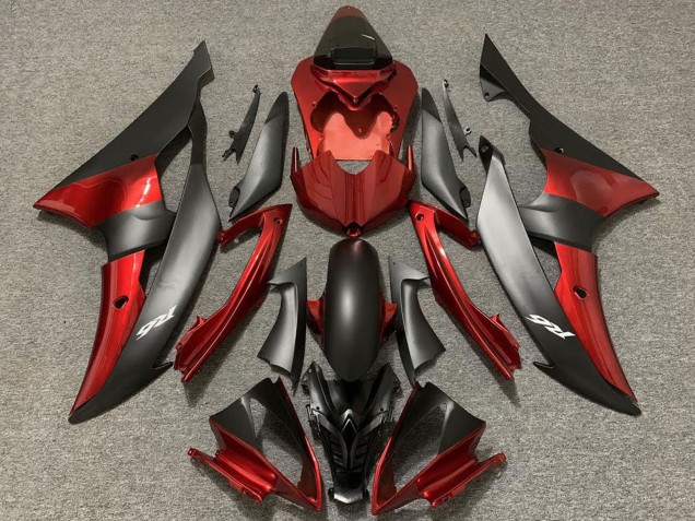 Comprar Carenados Moto Yamaha R6 2008-2016 - Rojo Negro Mate