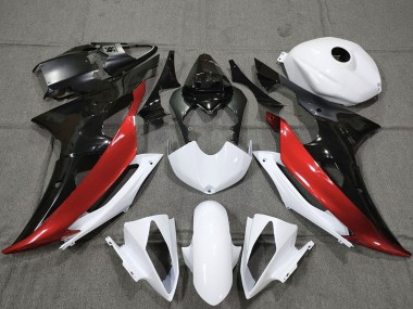 Comprar Carenados Moto Yamaha R6 2008-2016 - Blanco Rojo Negro Brillante