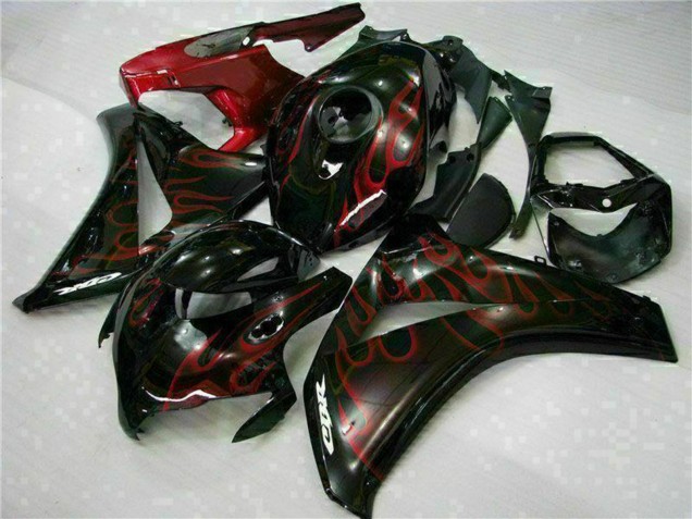 Comprar Kits Carenado Moto Honda CBR1000RR 2008-2011 - Negro Brillante Rojo Llama