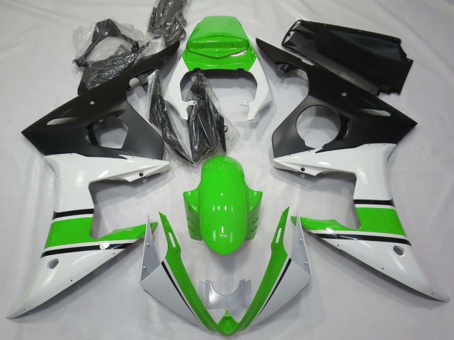Comprar Carenados Moto Yamaha R6 2003-2004 - Blanco Verde Negro Mate