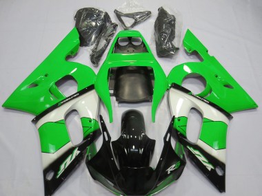 Comprar Carenado Moto Yamaha R6 1998-2002 - Verde Blanco Negro Brillante