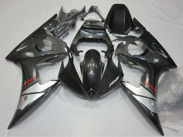 Comprar Carenados Moto Yamaha R6 2005 - Negro Brillante Plata