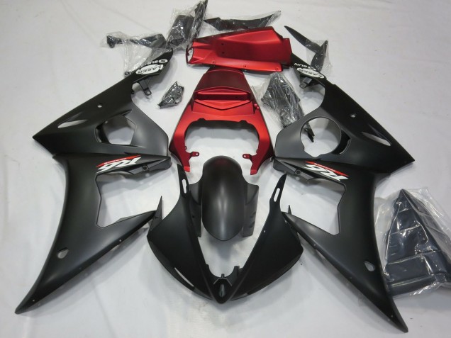 Comprar Carenados Moto Yamaha R6 2003-2004 - Rojo Negro Mate