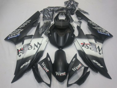 Comprar Carenados Moto Yamaha R6 2006-2007 - Negro Mate Blanco West Michelin
