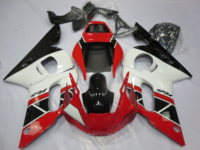 Comprar Carenados Moto Yamaha R6 1998-2002 - Rojo Blanco Negro Brillante OEM Estilo