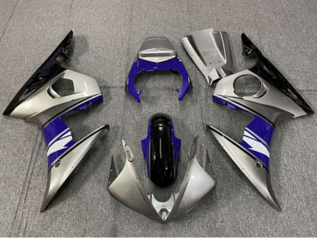Comprar Carenados Moto Yamaha R6 2003-2004 - Plata Azul Negro Brillante