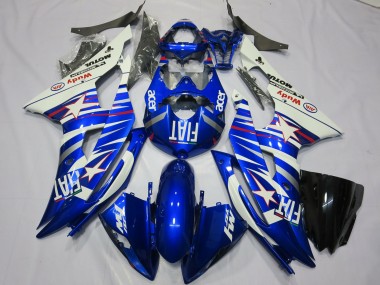 Comprar Carenados Moto Yamaha R6 2008-2016 - Blanco Azul Fiat Acer Motul Michelin