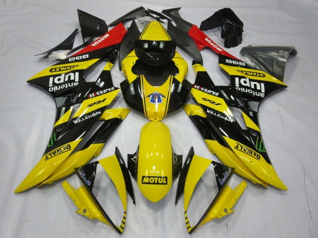 Comprar Carenados Moto Yamaha R6 2006-2007 - Amarillo Negro Rojo Motul Monstruo