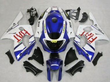 Comprar Carenados Moto Yamaha YZF600R Thundercat 1996-2007 - Blanco Azul Fiat Motul