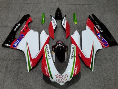 Comprar Carenados Moto Ducati 959 1299 2015-2020 - Blanco Rojo Verde Negro Brillante Generali Tim 69