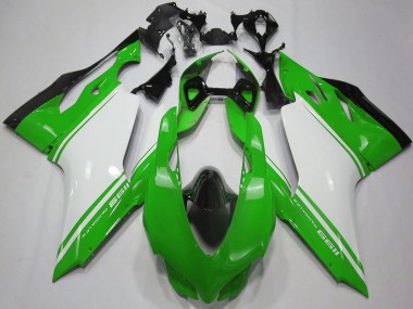 Comprar Carenados Moto Ducati 1199 2011-2014 - Verde Brillante Blanco Negro