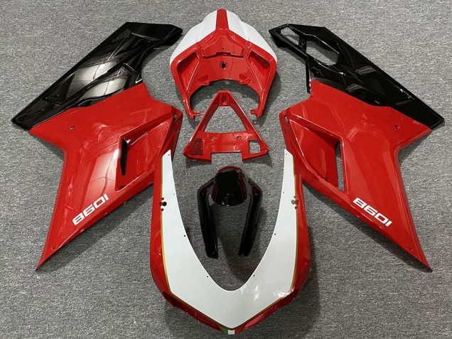 Comprar Carenados Moto Ducati 1098 2007-2014 - Blanco Rojo Negro